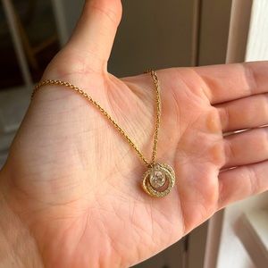 Swarovski Gold Necklace